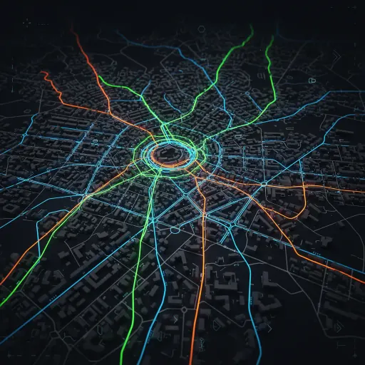 Demonstração de rota otimizada no mapa